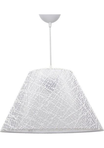 Dantelli Beyaz Üçlü Konik Avize Seti, Şık Yatak Odası Aydınlatması fiyatları