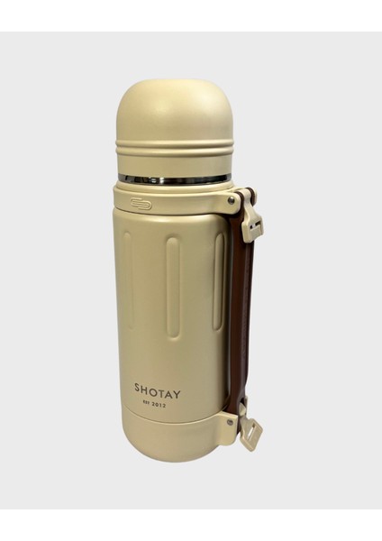 1.2l 304 Paslanmaz Çelik Termos – Çift Katman Vakum, 24S Isı Koruma, Omuz Askılı Outdoor