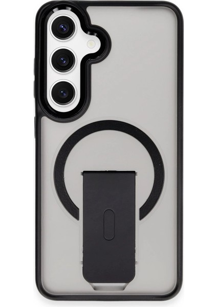 Samsung Galaxy S24 Tork Magsafe Standlı Kapak - SIYAH-(5796) - EC001Z-570981