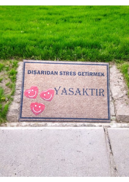 Kapı Önü Baskılı Kaymaz Pas Pas 60X40 cm fiyatları