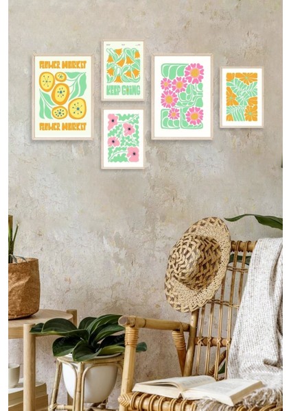 Flower Market 5'li Tablo fiyatları