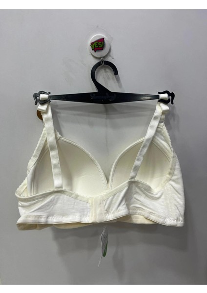 Kadın Balensiz Pamuklu Toparlayıcı Şerit Detaylı Ekru Sütyen fiyatları