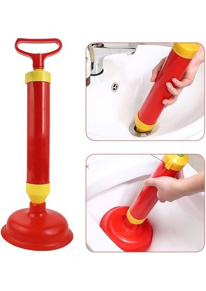 Hsnet Unblocker Pistonlu Klozet Lavabo Gider Açıcı Pompa - EC001Z-57HVD5