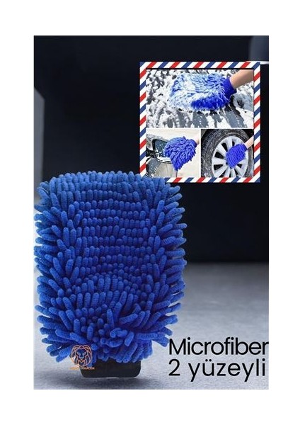 Hsnet Oto Yıkama Eldiveni Jant Torpido Temizlik Eldiveni Microfiber - EC001Z-57HL68