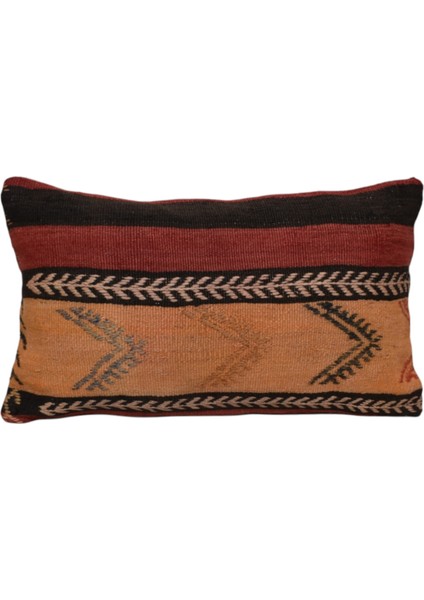El Dokuma Dekoratif Lumbar Kilim Kırlent Yastık Kılıfı 1042 - Yeni - Çok Renkli