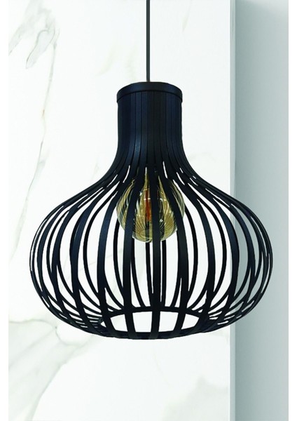 Modern Siyah Plafonyer Avize, Iç Mekan Aydınlatma ve Dekorasyon