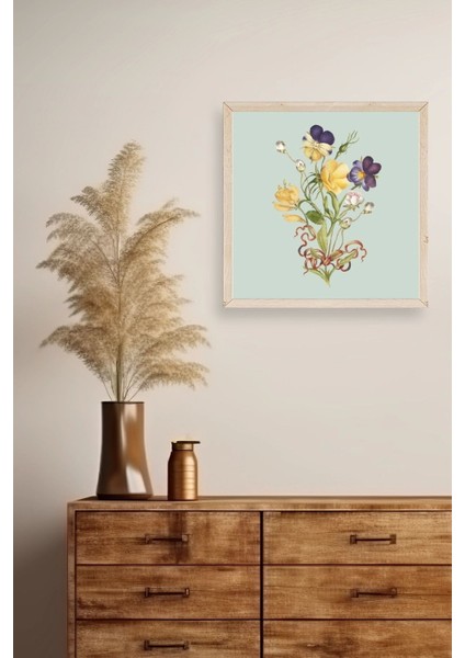 Çiçek Ahşap Çerçeveli Tablo fiyatları