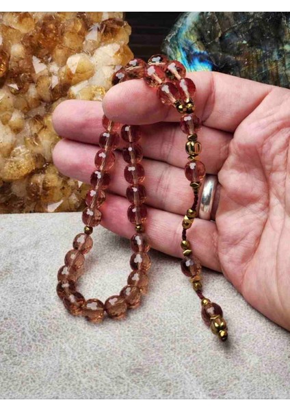 Orijinal Zultanit Taşı Tesbih Sistem Kamçılı 8mm