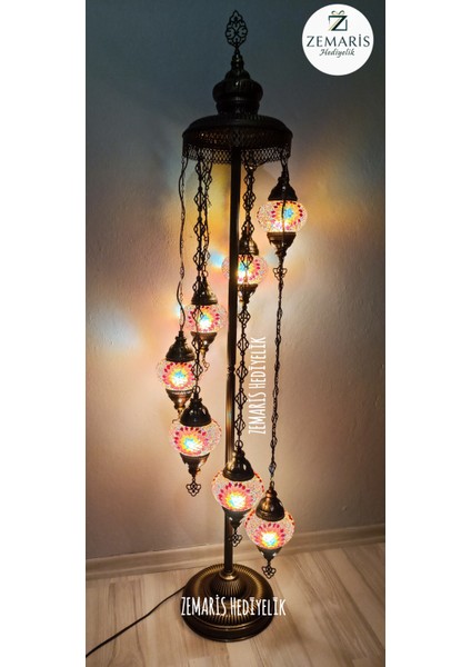 El Yapımı Otantik Mozaik Lambader 7'li fiyatları