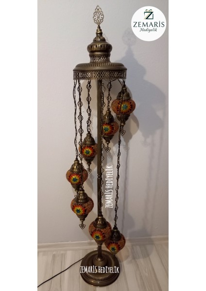 El Yapımı Otantik Mozaik Lambader 7'li fırsatları