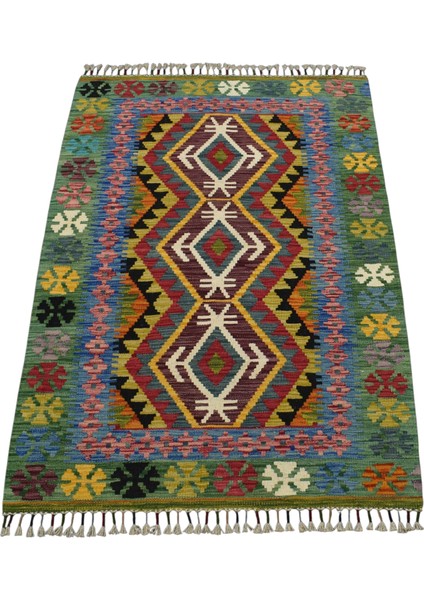 El Dokuma Cerit Yörükleri Iran Yün Kilim 0552 - Yeni - Çok Renkli fırsatları