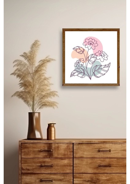 Çiçek Ahşap Çerçeveli Tablo fiyatları