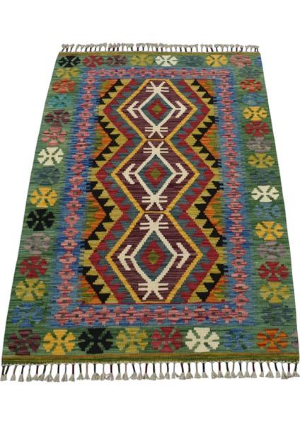 El Dokuma Cerit Yörükleri Iran Yün Kilim 0552 - Yeni - Çok Renkli indirimleri