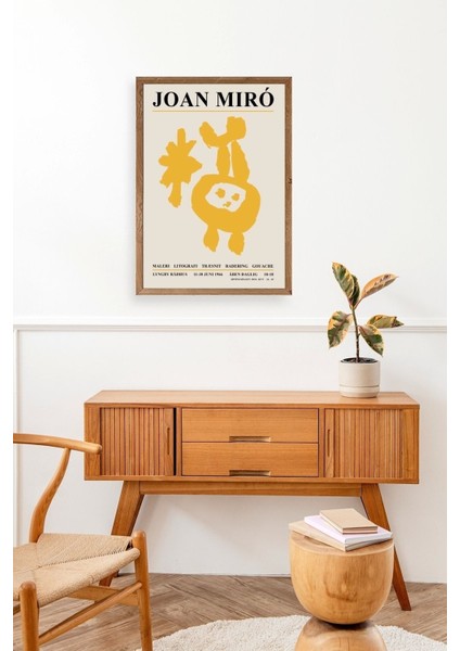 Joan Miro Ahşap Çerçeveli Tablo modelleri