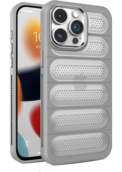 iPhone 15 Pro Kılıf Airmax Silikon Kapak - Titan GRI-(5796) - EC001Z-570HL2