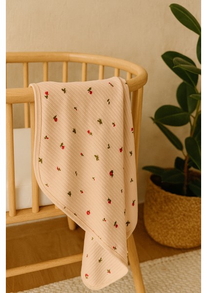 Desenli Battaniye&kundak 85 x 90 cm Pamuklu Kumaş