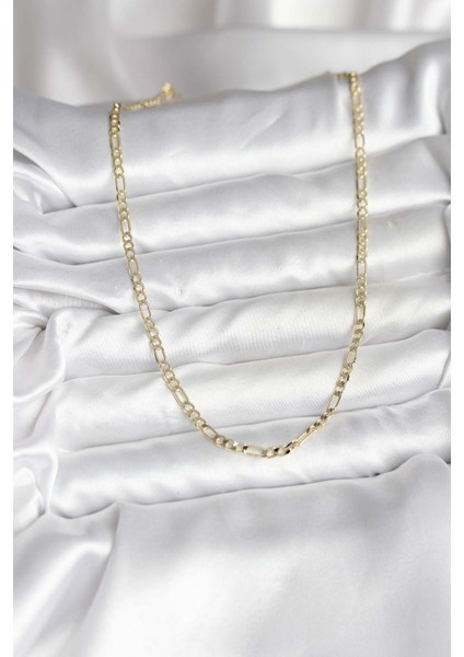 14K Gold Renk Kaplama Kuşgözü Zincir Model Pirinç cm Kadın Kolye - TJ-BKO10749 fiyatları