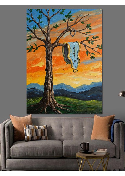 Hayat Ağacı Gün Batımı Dekoratif Kanvas - Mdf Ahşap Tablo indirimleri