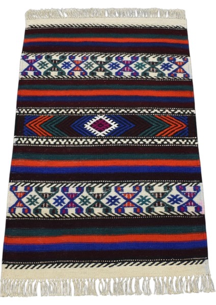 El Dokuma Balıkesir Yörük Yün Kilim 0627 - Yeni - Çok Renkli fiyatları