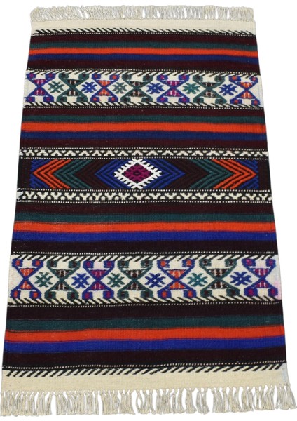 El Dokuma Balıkesir Yörük Yün Kilim 0627 - Yeni - Çok Renkli modelleri