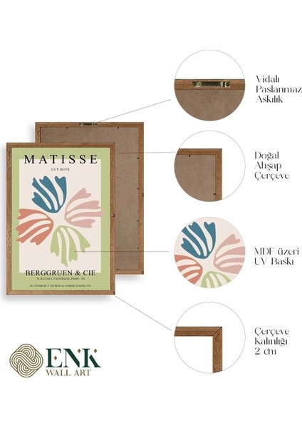 Matisse Ahşap Çerçeveli Tablo fırsatları