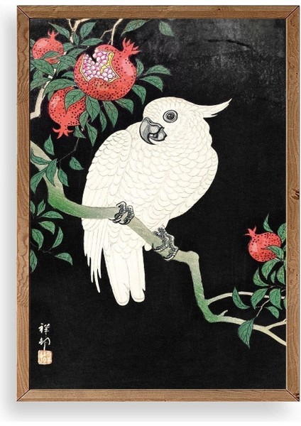 Ohara Koson Ahşap Çerçeveli Tablo