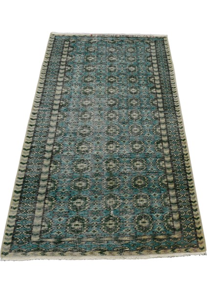 El Dokuma Uşak Yün Halı 0584 - Vintage - Yeşil modelleri