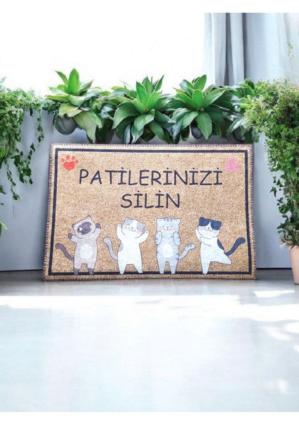 Kapı Önü Baskılı Kaymaz Pas Pas 60X40 cm fiyatları