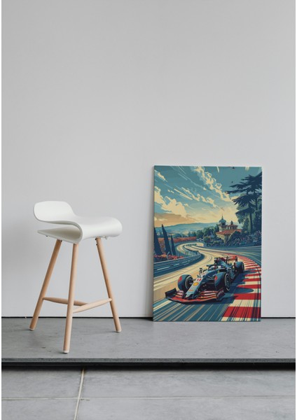 Hızın Ruhu Formula Yarış Pisti Kanvas Tablo fiyatları