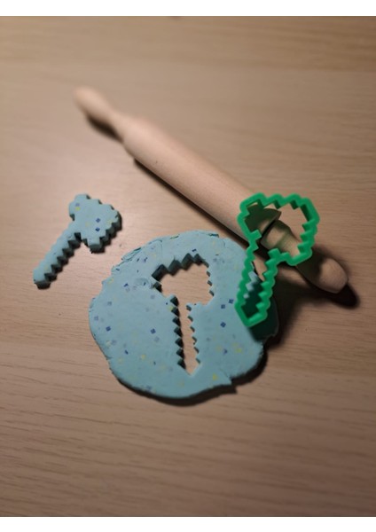 Minecraft Yılbaşı Temalı Kurabiye Kalıbı Seti modelleri