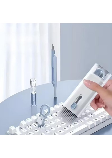 Mavi Renk 7 In 1 Çok Fonksiyonlu Bilgisayar Laptop Klavye Telefon Kulaklık Airpod Temizleyici Kit fırsatları