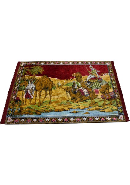 Sahra Tasvirli Deve Temalı Duvar Halısı 0802 - Yeni - Çok Renkli indirimleri