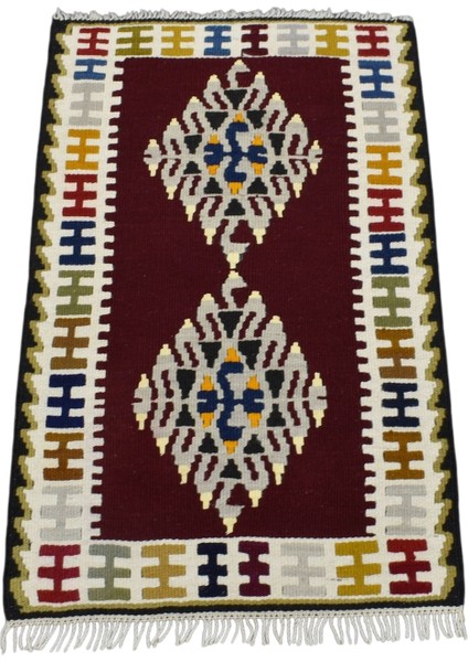El Dokuma Yahyalı Yün Kilim 0558 - Yeni - Çok Renkli fiyatları