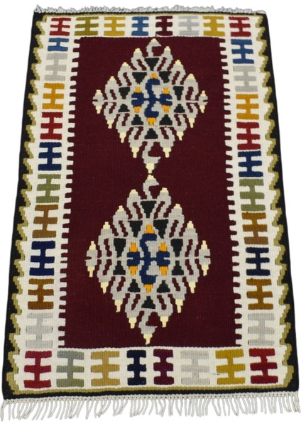 El Dokuma Yahyalı Yün Kilim 0558 - Yeni - Çok Renkli modelleri