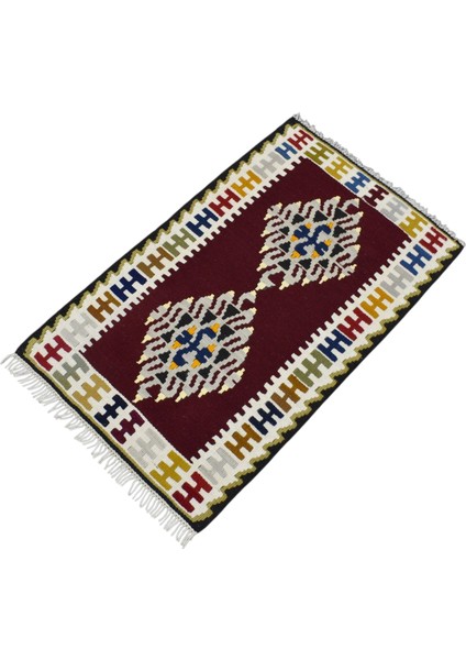 El Dokuma Yahyalı Yün Kilim 0558 - Yeni - Çok Renkli indirimleri