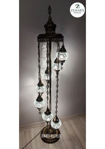 El Yapımı Otantik Mozaik Lambader 7'li fiyatları