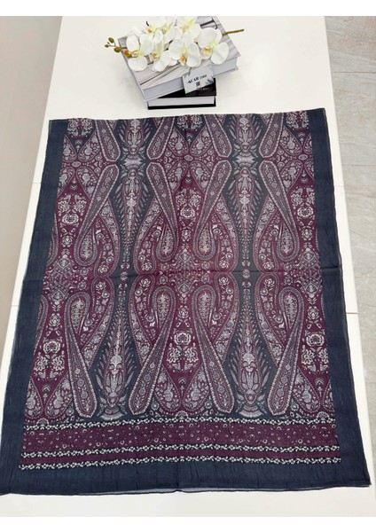 Etnik Desen Bambu Kraş Şal modelleri