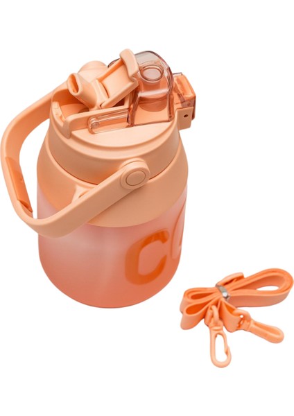 Spor Çift Pipetli Tritan Matara 1l Omuz Askılı Su Şişesi fiyatları