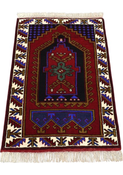 El Dokuma Seccade Namazlık Malatya Yün Halı 0538 - Yeni - Çok Renkli fiyatları