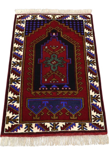 El Dokuma Seccade Namazlık Malatya Yün Halı 0538 - Yeni - Çok Renkli modelleri