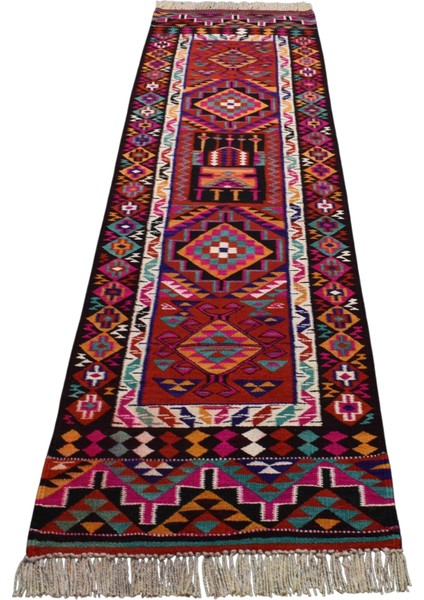El Dokuma Herki Yolluk Yün Kilim 0516 - Yeni - Çok Renkli fiyatları