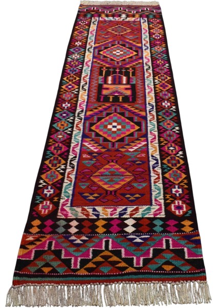 El Dokuma Herki Yolluk Yün Kilim 0516 - Yeni - Çok Renkli modelleri