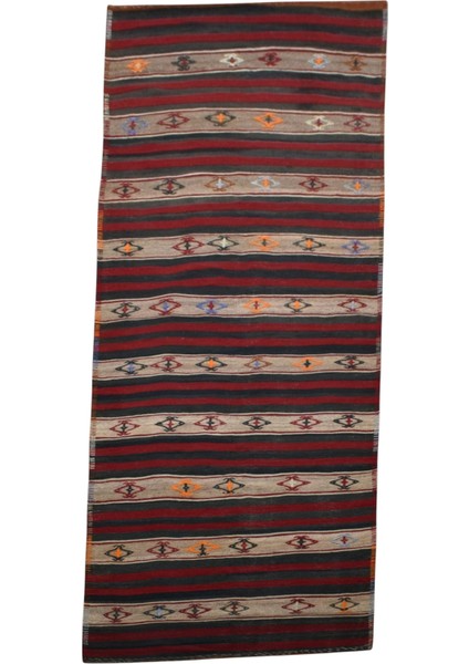 El Dokuması Malatya Yolluk Yün Kilim 0571 - Yeni - Çok Renkli