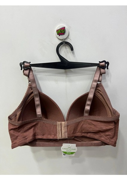 Kadın Balensiz Pamuklu Toparlayıcı Şerit Detaylı Kahverengi Sütyen fiyatları