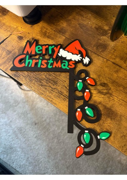 Yılbaşı Işığı Desenli Kapı Köşe Süsü modelleri