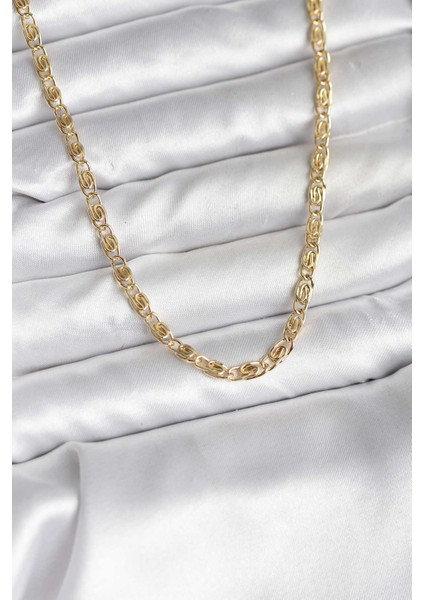 14K Gold Renk Kaplama Zincir Model cm Kadın Kolye - TJ-BKO10732