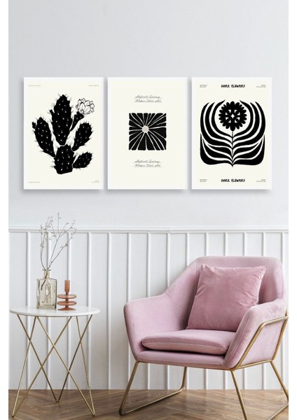 Modern Üçlü Ahşap Çerçeveli Tablo fiyatları