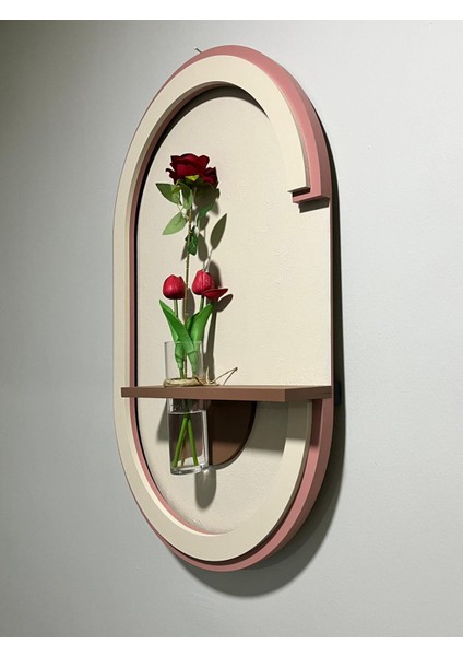 LED Işıklı Ahşap Duvar Çiçekliği - Modern Duvar Panosu 55X85CM fırsatları