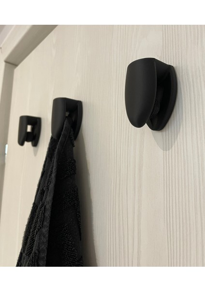 Kendiliğinden Kavrayan Askı – Vidalı Pratik Havlu Tutucu 3'lü