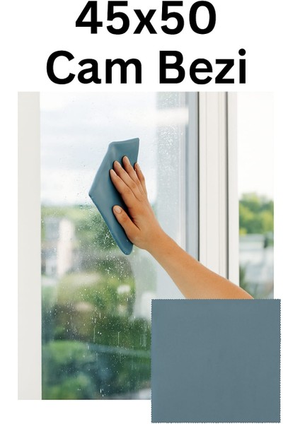 45X50 Cam Bezi – %100 Mikrofiber, Toz & Tüy Bırakmaz, Mop Uyumlu Bez 1 Adet fiyatları